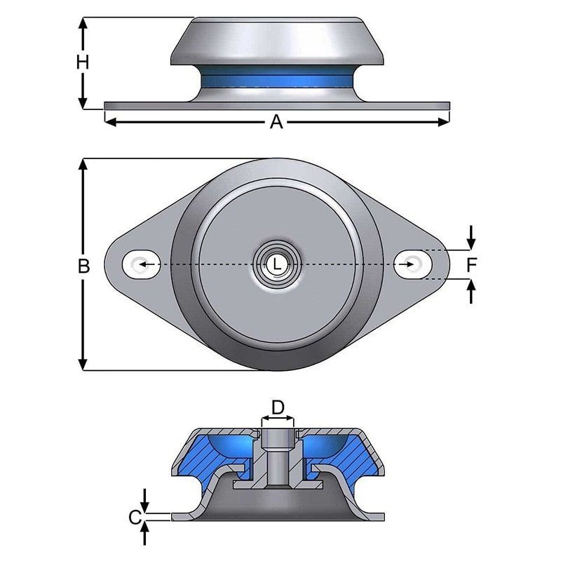 Çanak Titreşim Takozları CT-022