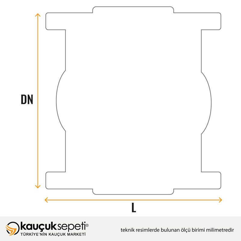 Kompansatör Lastiği Flanşlı Döküm Epdm FD-013